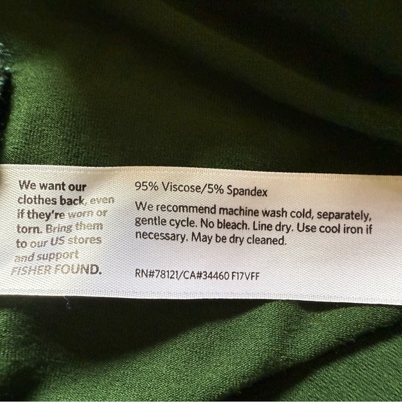 Eileen Fisher Deep Green Hemlock Roundneck Tunic in Size XS - Picture 6 of 6